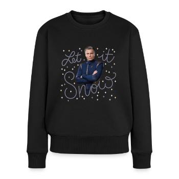 Star Trek Discovery Ugly X-Mas Let It Snow - Frauen Premium Bio Pullover - Schwarz - Vorne - Julia (174cm)