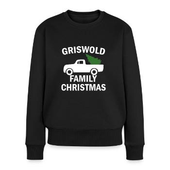 GRISWOLD FAMILY CHRISTMAS - Frauen Premium Bio Pullover - Schwarz - Vorne - Julia (174cm)