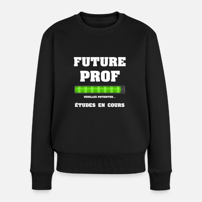 FUTURE PROF - Pull Premium bio Femme - noir