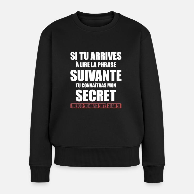 FUTURE GRANDE SOEUR - Pull Premium bio Femme - noir