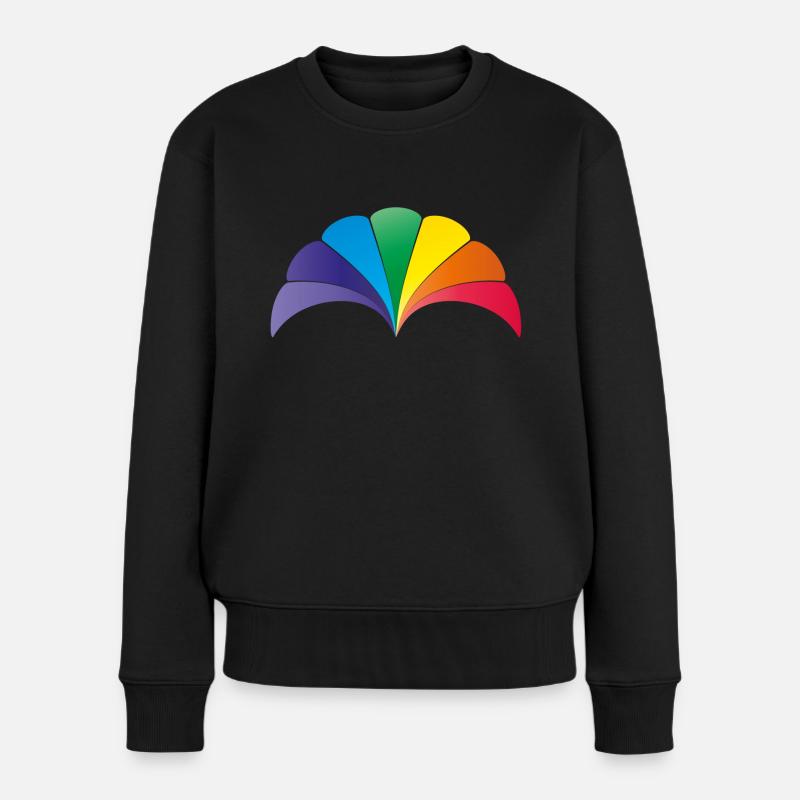 Arc-en-ciel - Pull Premium bio Femme - noir