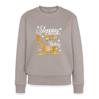 40 - Pull Premium bio Femme - taupe - Devant - Julia (174cm)