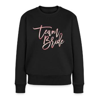 Team Bride - Pull Premium bio Femme - noir - Devant - Julia (174cm)