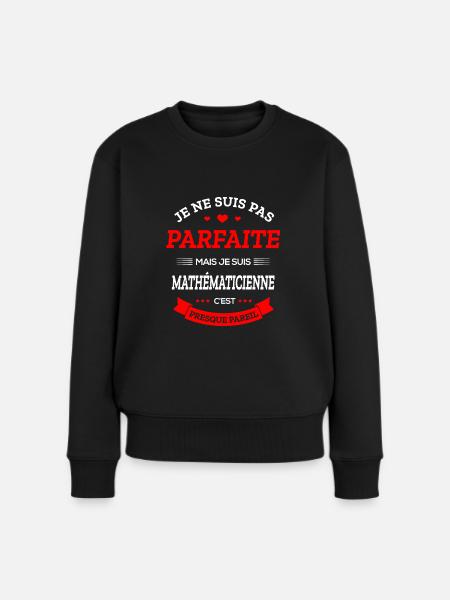 MATHÉMATICIENNE PARFAITE - Pull Premium bio Femme - noir