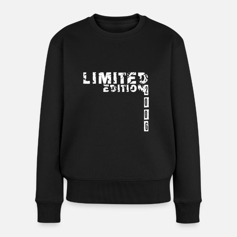 Limited Edition 2006 Geburtstag Jungen Mädchen - Frauen Premium Bio Pullover - Schwarz
