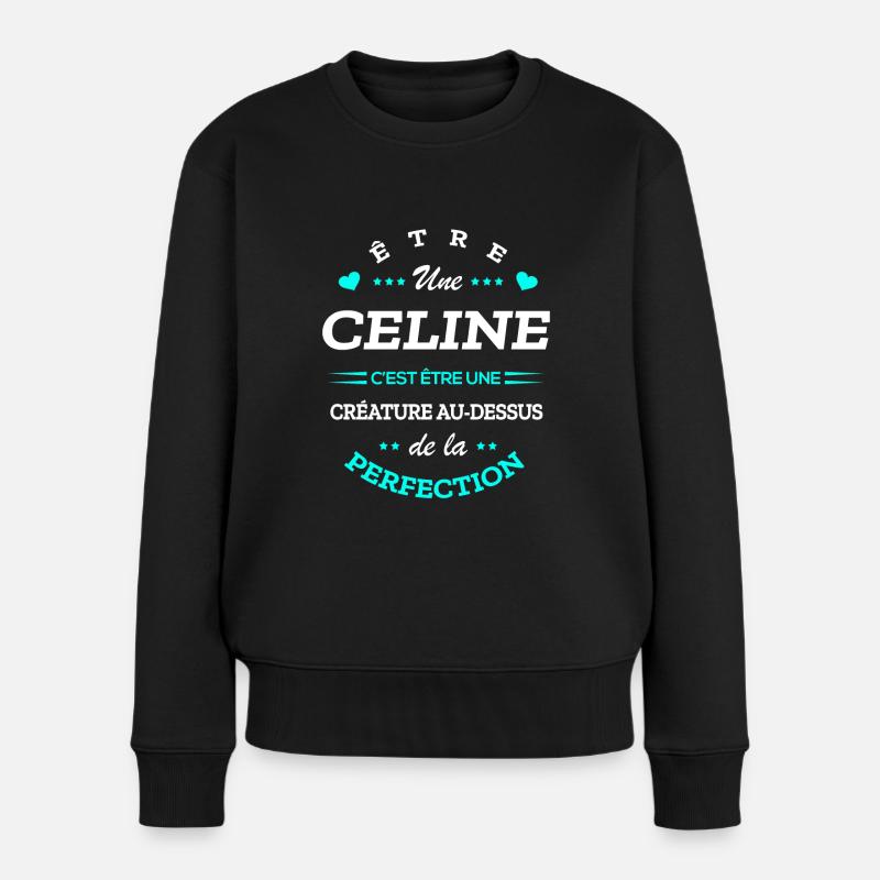 CELINE PARFAITE - NOM CELINE - Pull Premium bio Femme - noir