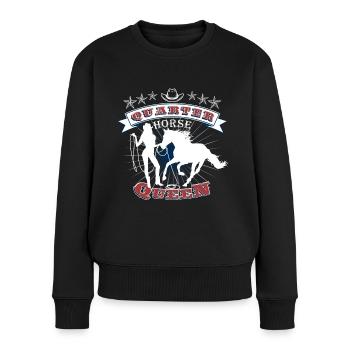 Quarter Horse Western Riding - Pull Premium bio Femme - noir - Devant - Julia (174cm)