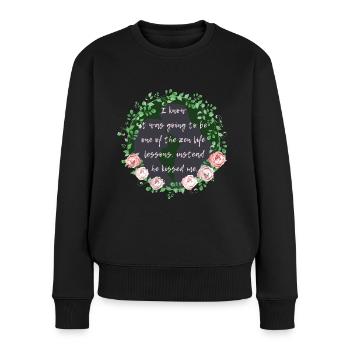 Rose Hathaway Zitat, Vampire Academy Rochelle Mead - Frauen Premium Bio Pullover - Schwarz - Vorne - Julia (174cm)