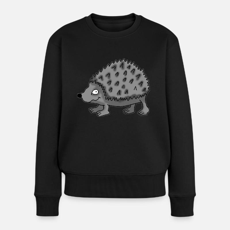 Igel 1 - Frauen Premium Bio Pullover - Schwarz