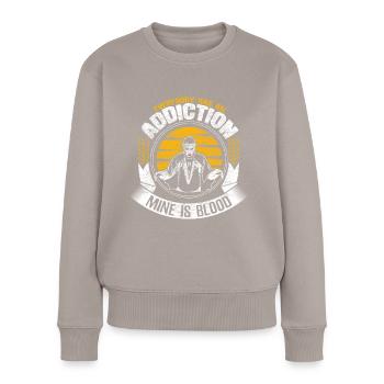 Halloween Vampire Crocs Effrayant - Pull Premium bio Femme - taupe - Devant - Julia (174cm)