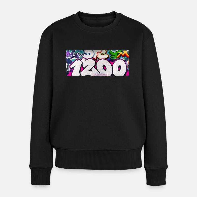 1200 GRAVITY EDIT_1 - Frauen Premium Bio Pullover - Schwarz