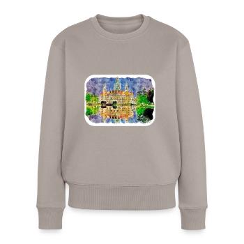 Dhaka Bangladesh Watercolor Sketch Drawn Illustrat - Women's Premium Organic Jumper - taupe - Front - Julia (174cm)