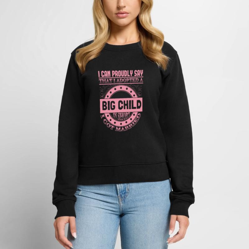 Ehe Ehefrau Ehering Geschenkidee Frauen Premium Bio Pullover
