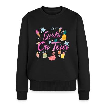 Girls On Tour Mädelsurlaub - Junggesellenabschied - Frauen Premium Bio Pullover - Schwarz - Vorne - Julia (174cm)
