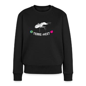 Terre-Treffen - Frauen Premium Bio Pullover - Schwarz - Vorne - Julia (174cm)