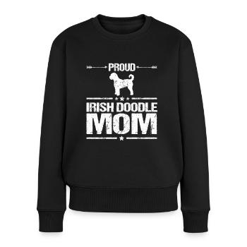 Irish Doodle Mom Mama Mistress Dog Mama pour elle - Pull Premium bio Femme - noir - Devant - Julia (174cm)
