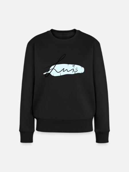 Luis - Frauen Premium Bio Pullover - Schwarz