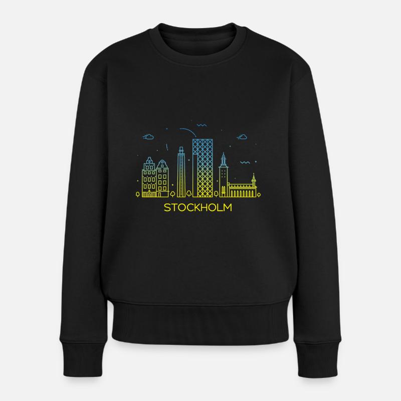 Horizon de Stockholm - Pull Premium bio Femme - noir