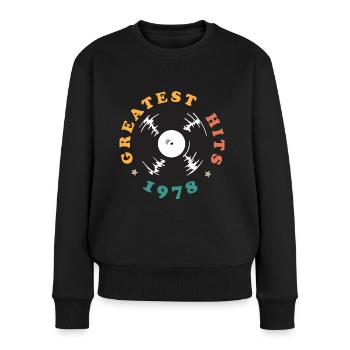 1978 Musik Geschenk - Women's Premium Organic Jumper - black - Front - Julia (174cm)