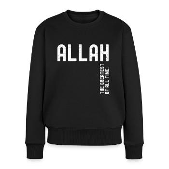 Allah the greatest of all time - Women's Premium Organic Jumper - black - Front - Julia (174cm)