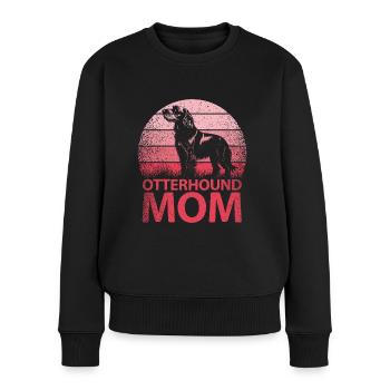 Otterhound Otter Dog Mom Mistress Pink - Women's Premium Organic Jumper - black - Front - Julia (174cm)