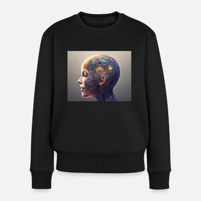 Tête mécanique - Pull Premium bio Femme - noir