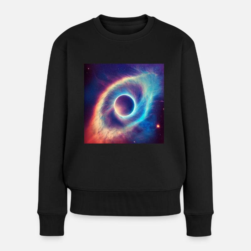 Cet œil dans le ciel - Pull Premium bio Femme - noir