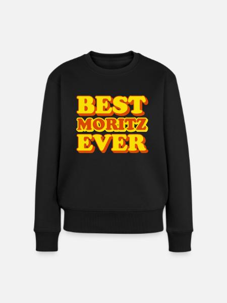 Moritz Vorname Witziges Geschenk - Frauen Premium Bio Pullover - Schwarz