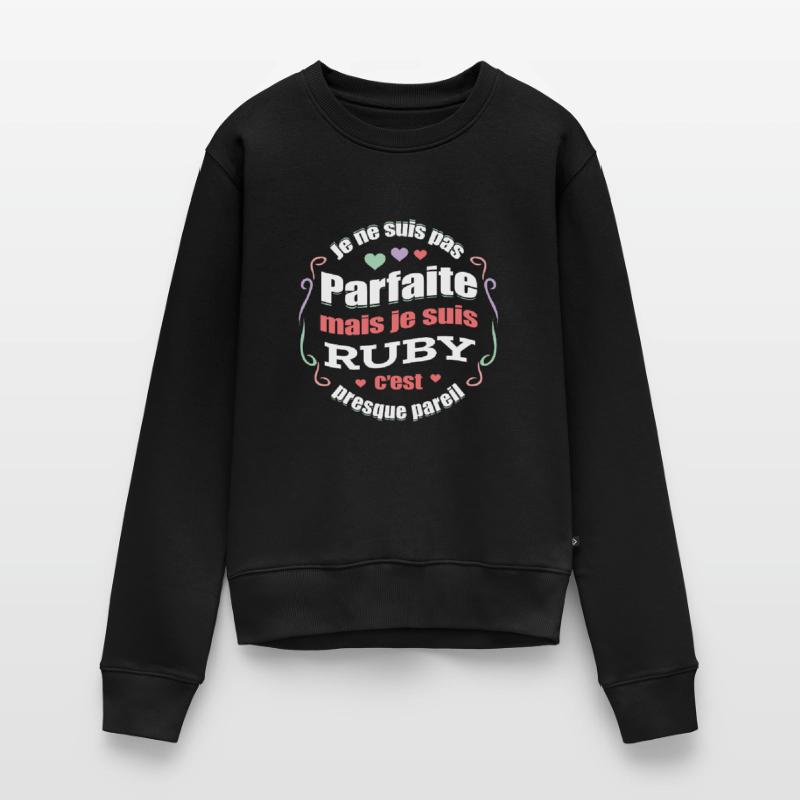 RUBY PARFAITE - PRENOM RUBY Pull Premium bio Femme