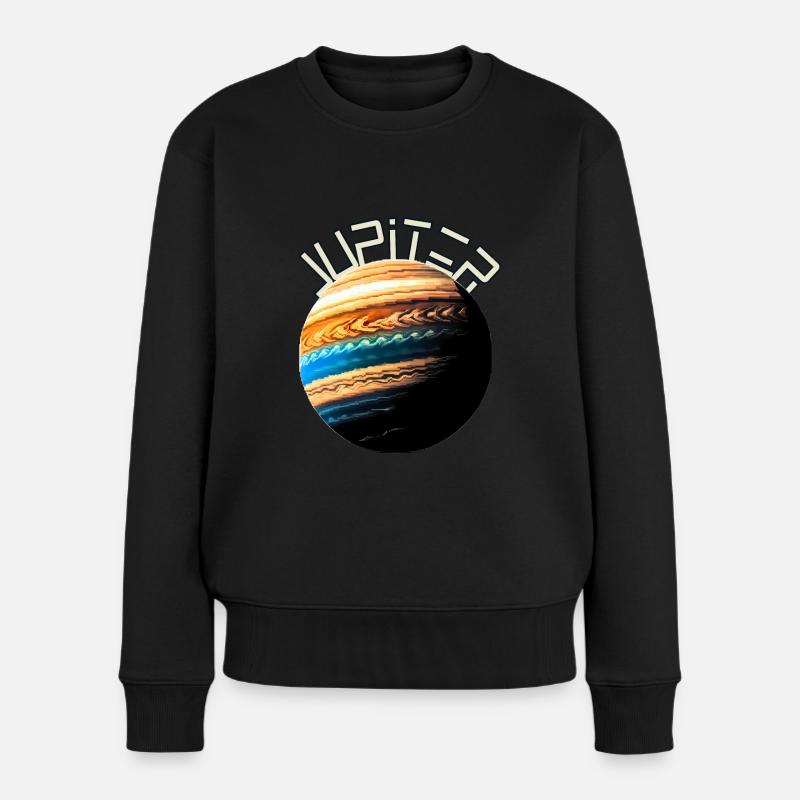 Jupiter - Frauen Premium Bio Pullover - Schwarz