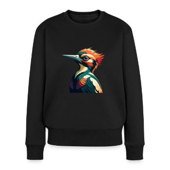 Pic Personnage De Dessin Animé Animal De Compagnie Coloré - Pull Premium bio Femme - noir - Devant - Julia (174cm)