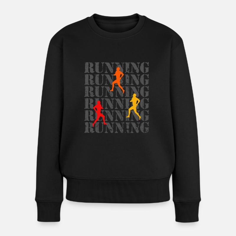 Running Runner Jogger Sport - Pull Premium bio Femme - noir