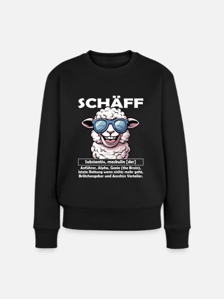 Schäff | Chef | Teamleiter| Abteilungsleiter - Frauen Premium Bio Pullover - Schwarz