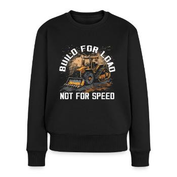Liebhaber von Kompaktladern - Frauen Premium Bio Pullover - Schwarz - Vorne - Julia (174cm)