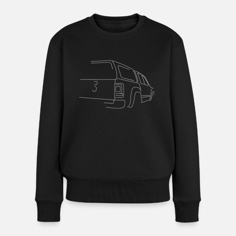 Amarok HT hinten grau - Frauen Premium Bio Pullover - Schwarz