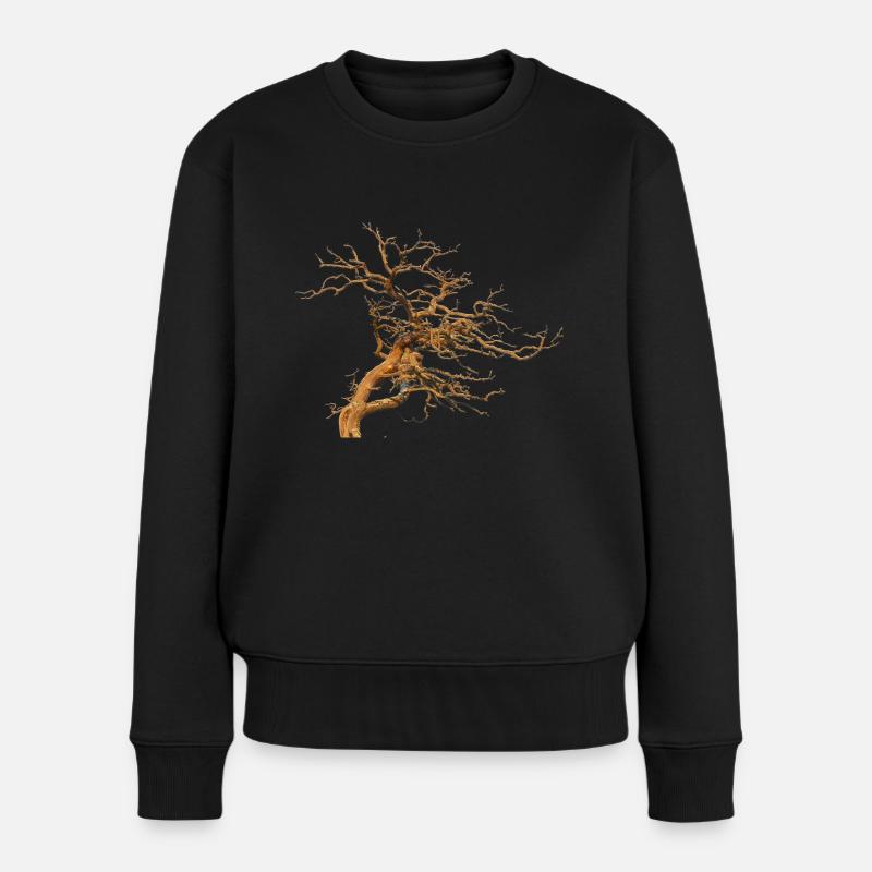 Baum - Frauen Premium Bio Pullover - Schwarz