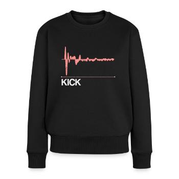 Kick Drum Synthés - Pull Premium bio Femme - noir - Devant - Julia (174cm)