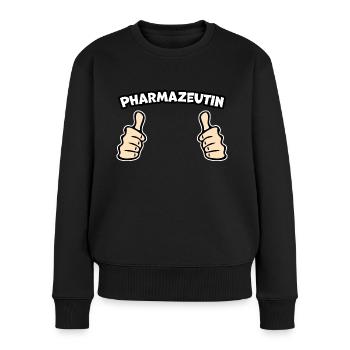Pharmazeutin Pharamzie Apotheke Geschenkidee - Frauen Premium Bio Pullover - Schwarz - Vorne - Julia (174cm)