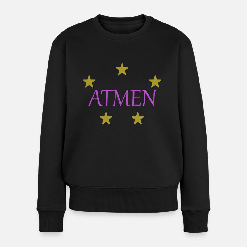 Atmen - Frauen Premium Bio Pullover - Schwarz