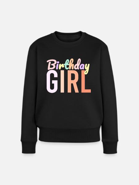Geburtstagskind - Frauen Premium Bio Pullover - Schwarz
