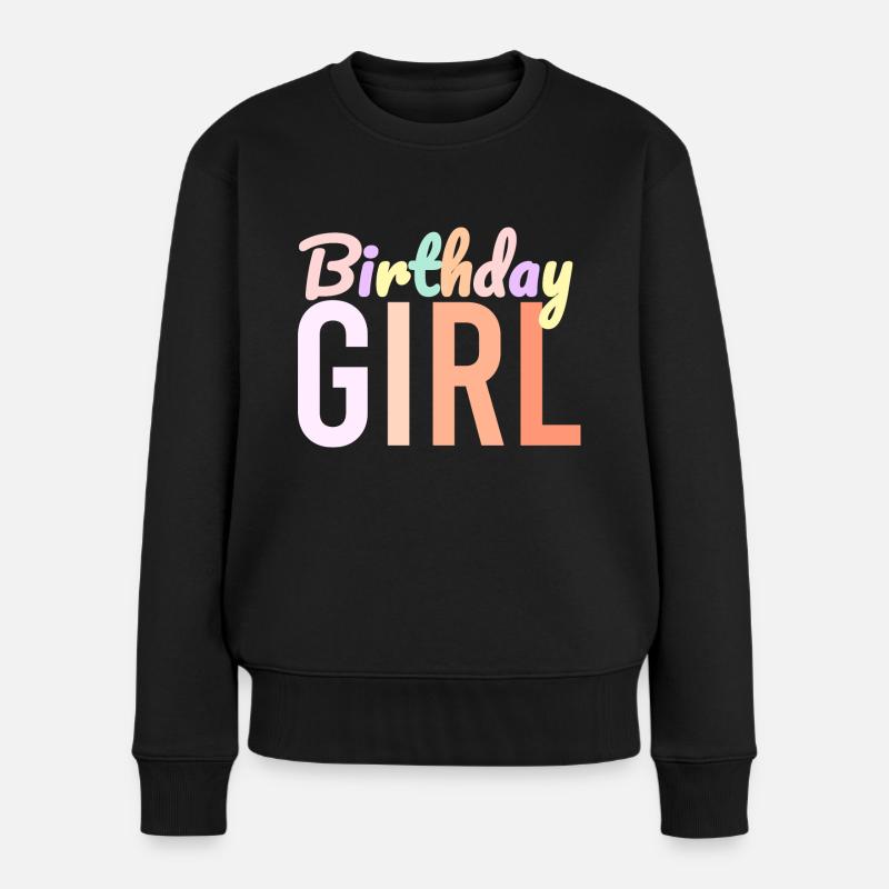 Geburtstagskind - Frauen Premium Bio Pullover - Schwarz