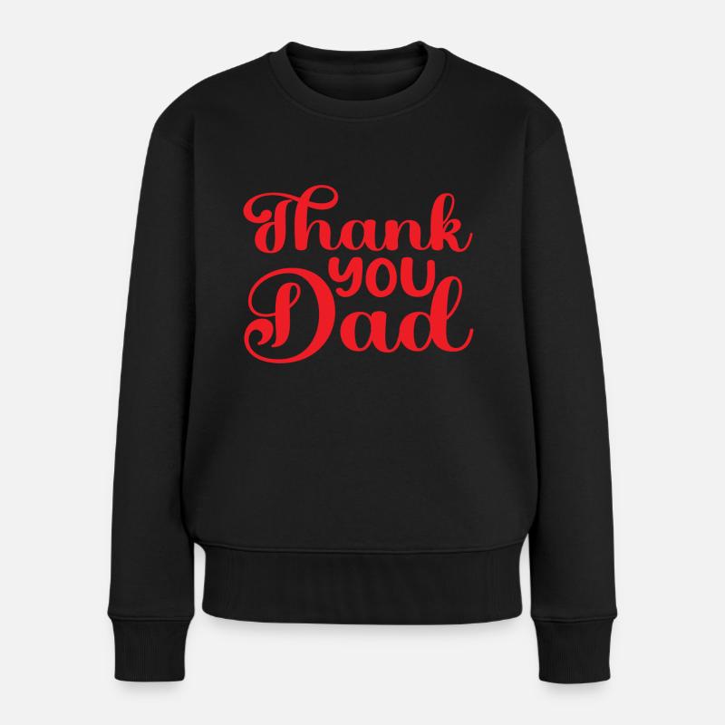 Merci papa - Pull Premium bio Femme - noir