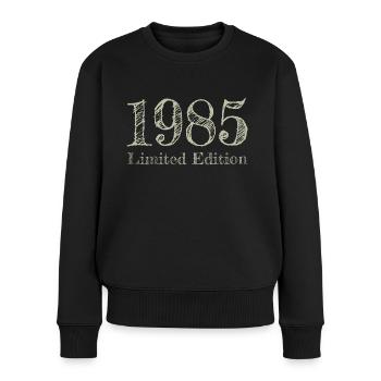 1985 - Women's Premium Organic Jumper - black - Front - Julia (174cm)