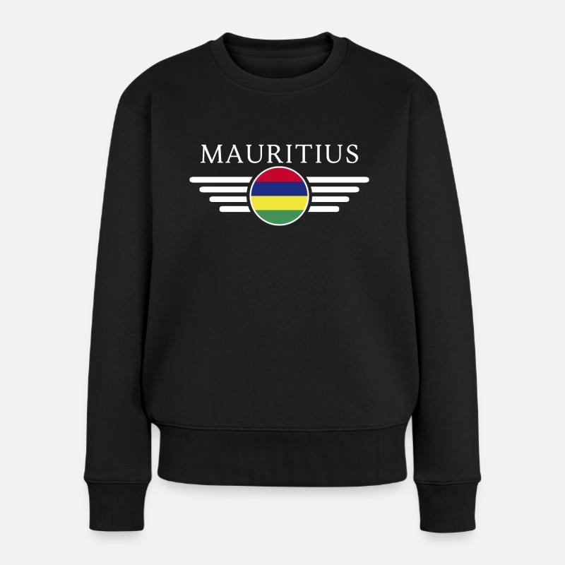 I Love Mauritius, T-Shirt Design Style Élégance - Pull Premium bio Femme - noir