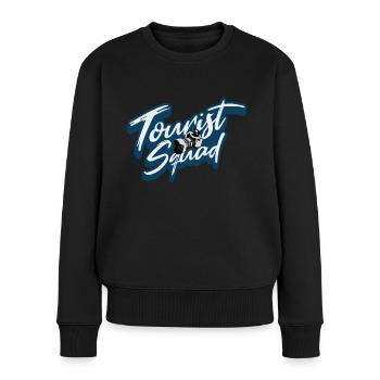 Tourist Squad Picture Photographer Vacation - Frauen Premium Bio Pullover - Schwarz - Vorne - Julia (174cm)