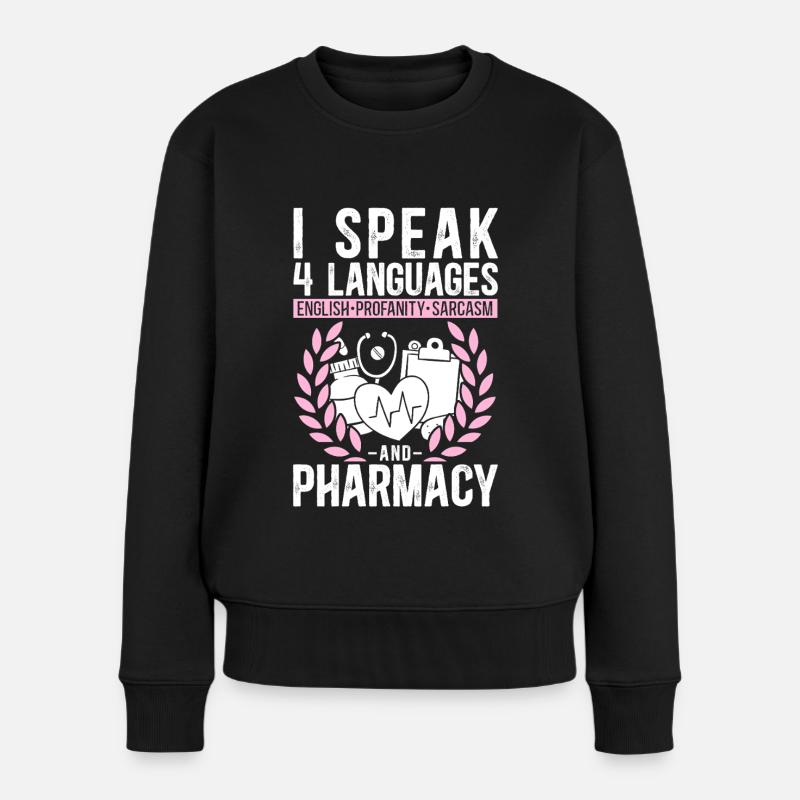 Pharmacy Tech Technician - Frauen Premium Bio Pullover - Schwarz