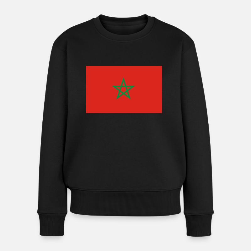 morocco - Women's Premium Organic Jumper - black