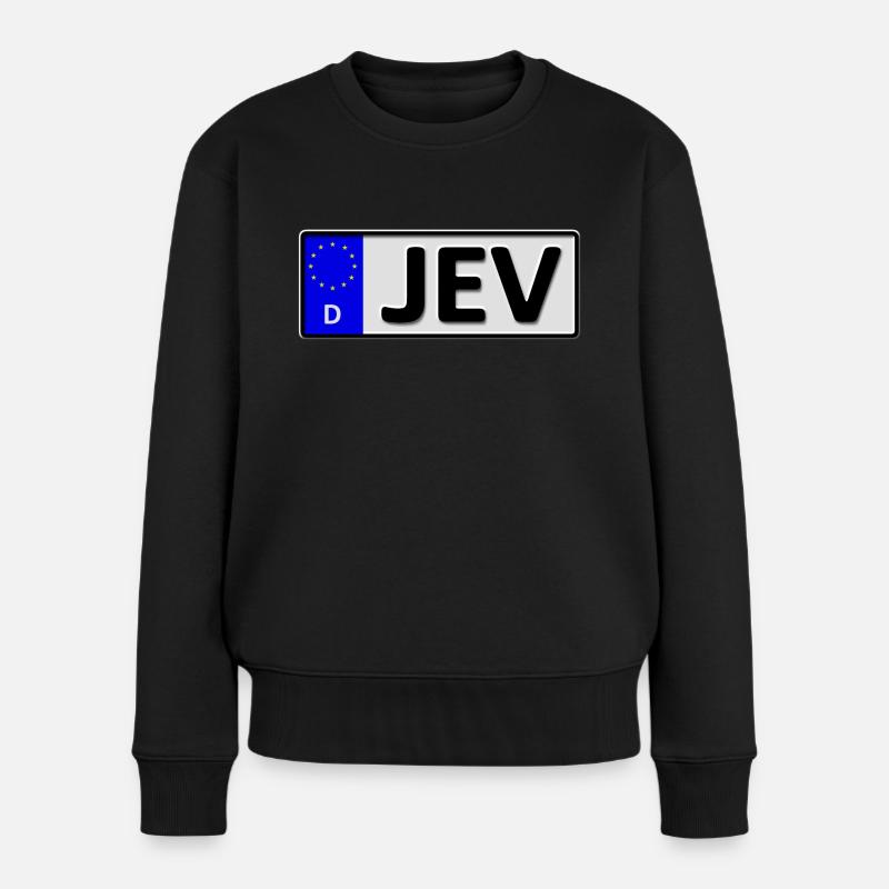 Jever Kennzeichen - Frauen Premium Bio Pullover - Schwarz