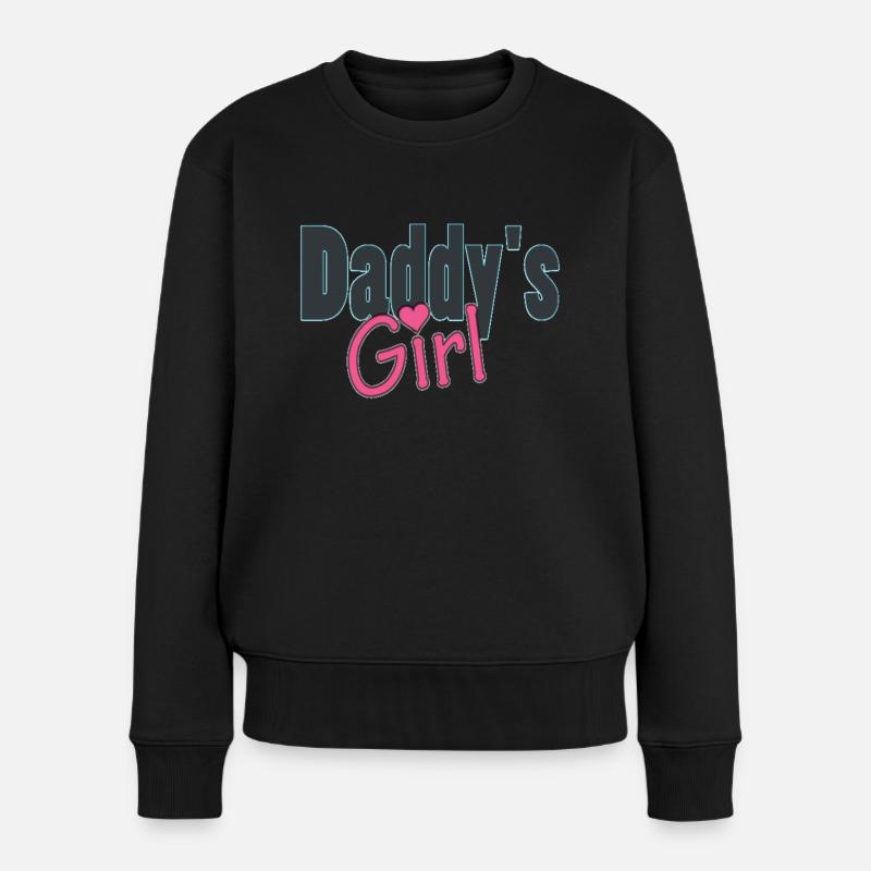 daddy's girl - Pull Premium bio Femme - noir
