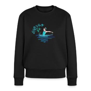 Synchro Girl - Women's Premium Organic Jumper - black - Front - Julia (174cm)